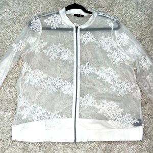 Torrid Mesh Bomber Jacket